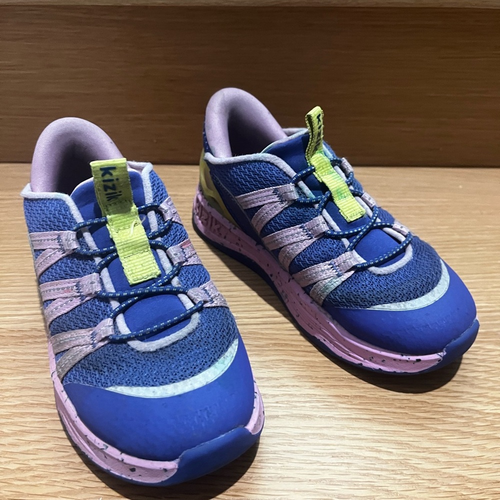 Vibrant Blue and Pink Kids Sneakers